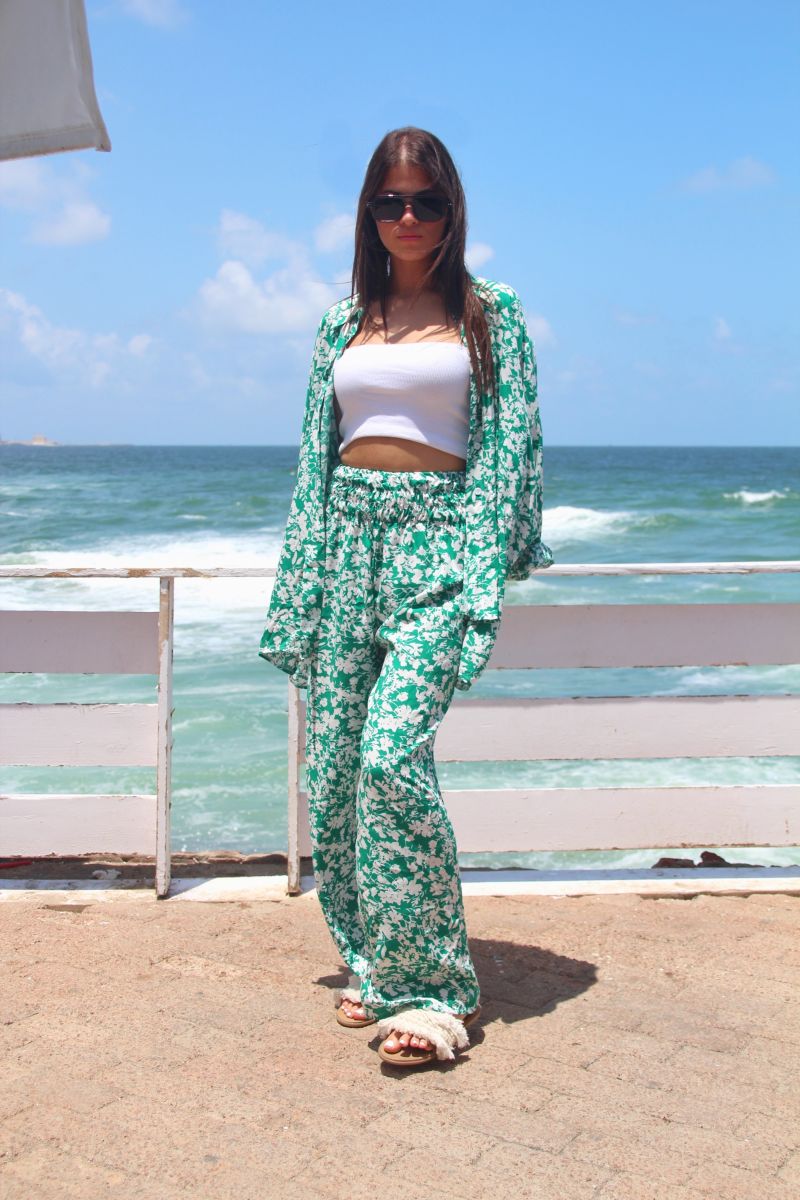 Green Floral Set