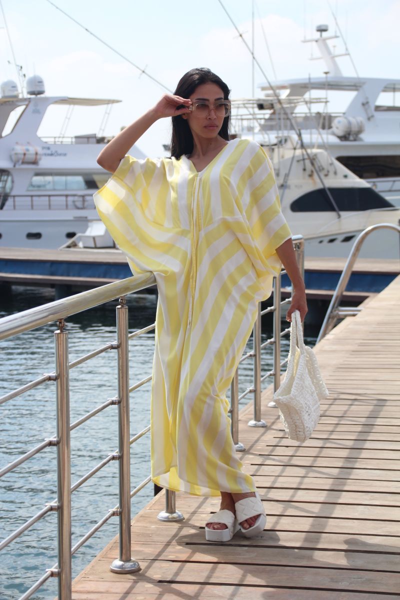 Yellow Stripes Summer Dress