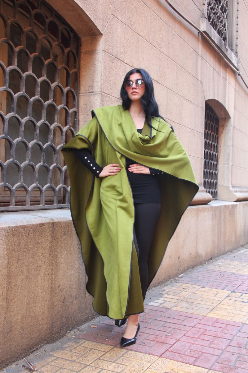 Green Kaftan Cape