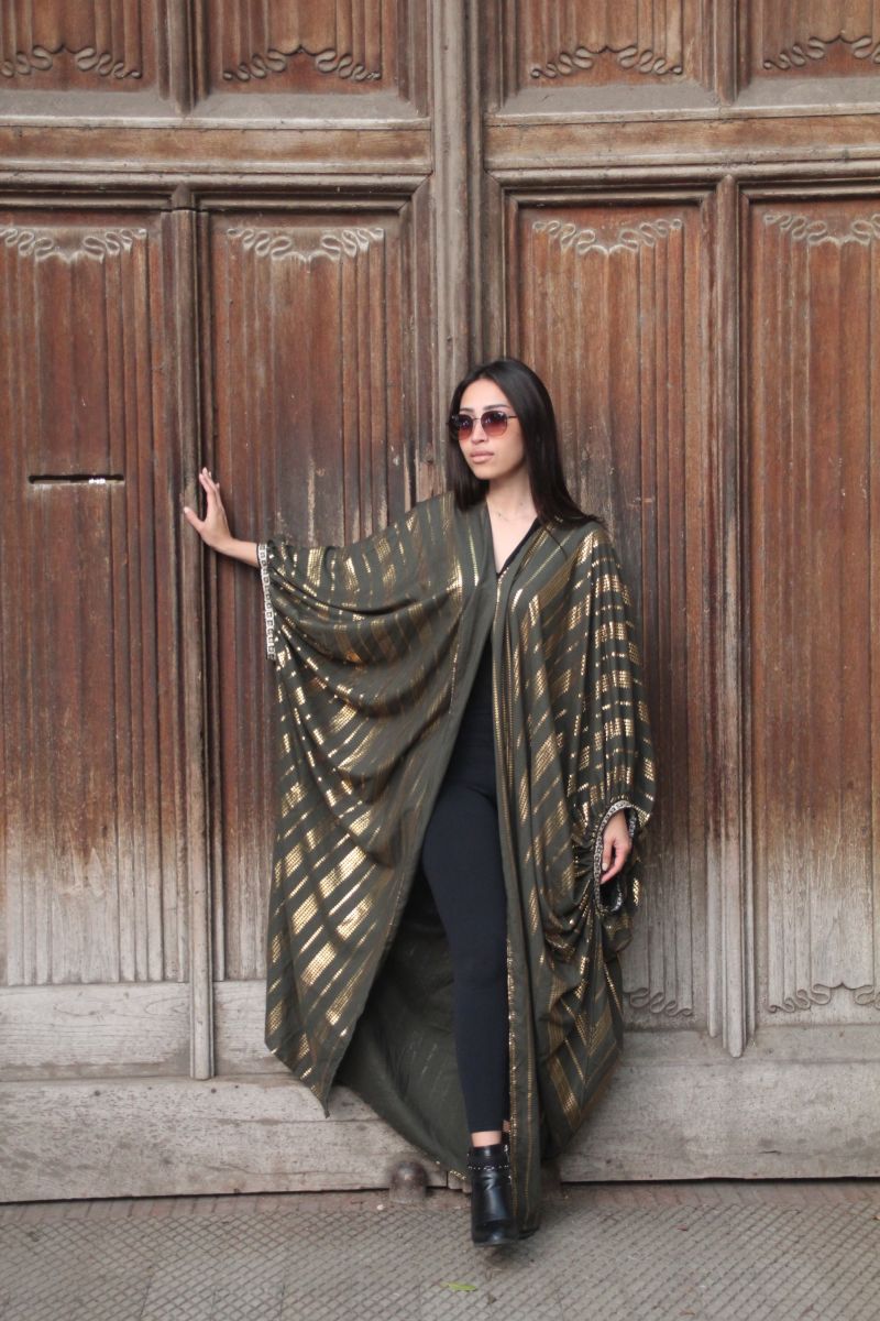 Olive and Gold Kaftan