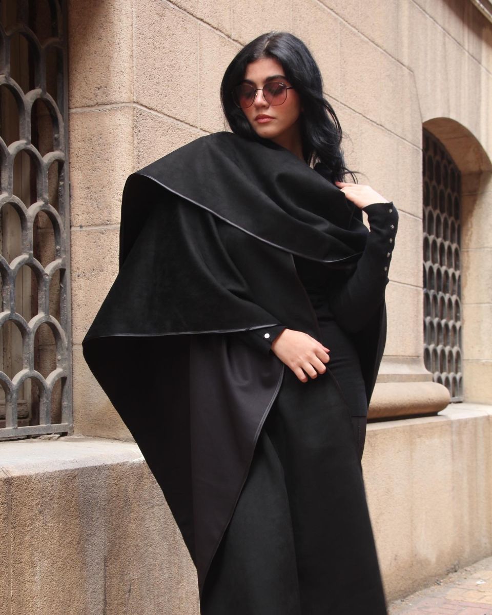 Black Kaftan Cape