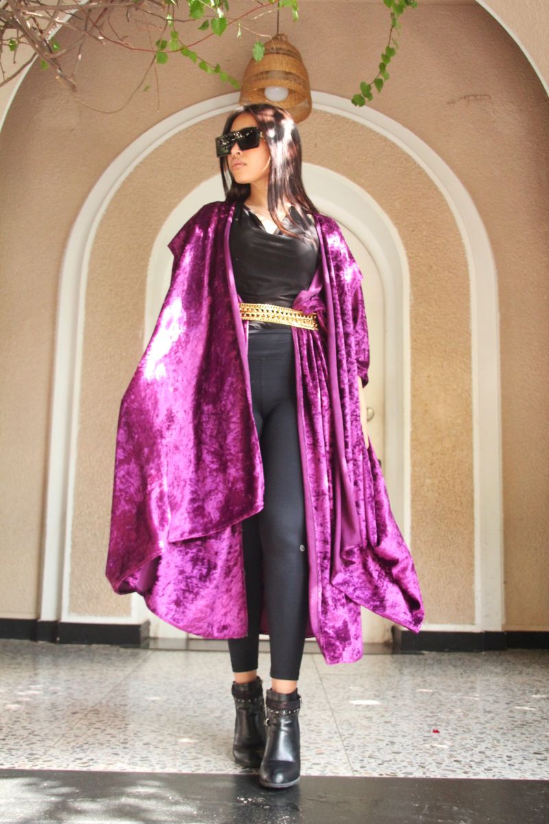 Purple Layered Kaftan