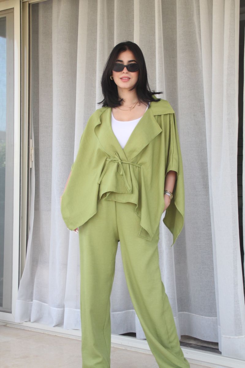 Green Linen Set