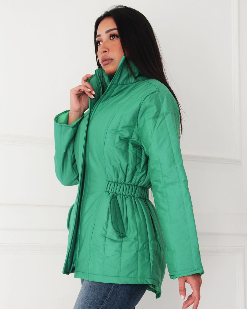 Green Quilted Jacket