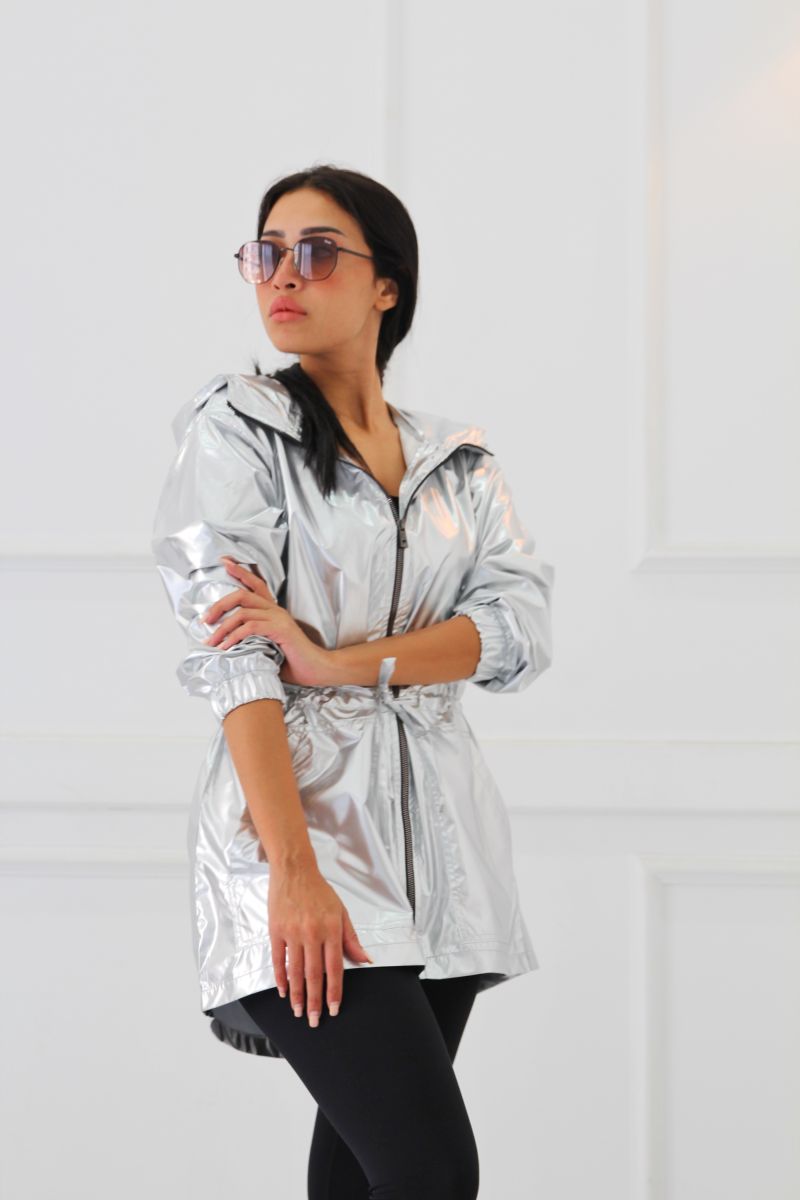 Silver Waterproof Jacket